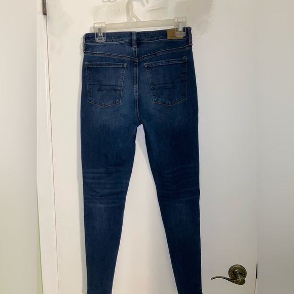 American Eagle dark wash skinny jean size 6 - Picture 2 of 6